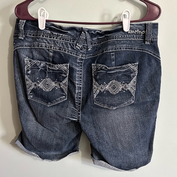 Body Con Jeans Denim Shorts - Picture 2 of 3